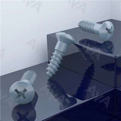 Vis à bois à tête ovale en oxyde noir