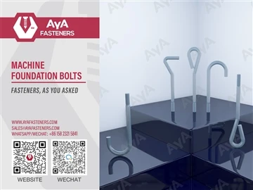 Guide des FIXATIONS AYA|Pourquoi les boulons de fondation de machine sont-ils...