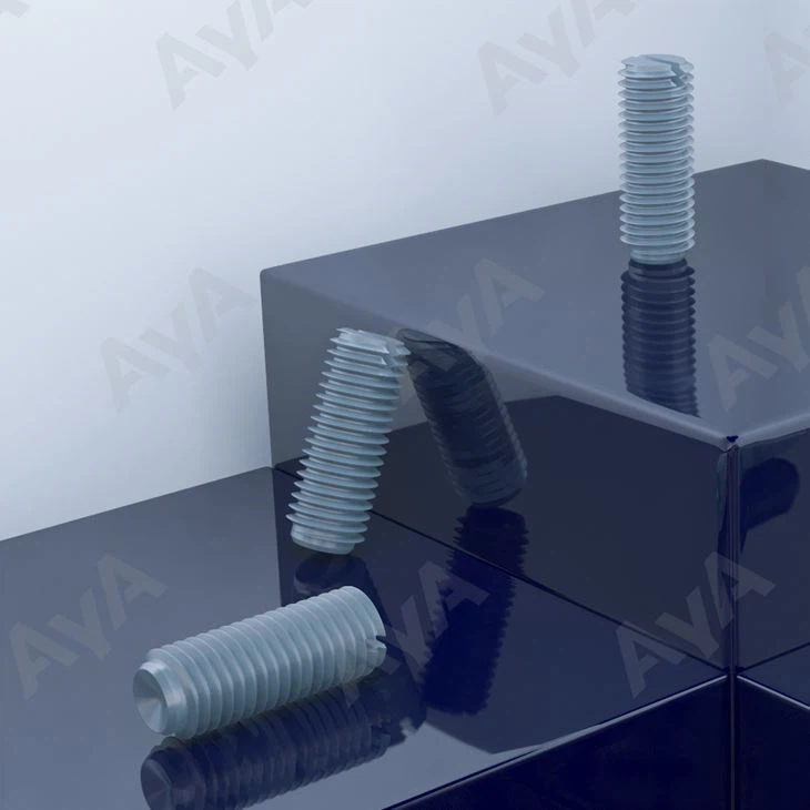 Vis sans tête fendues